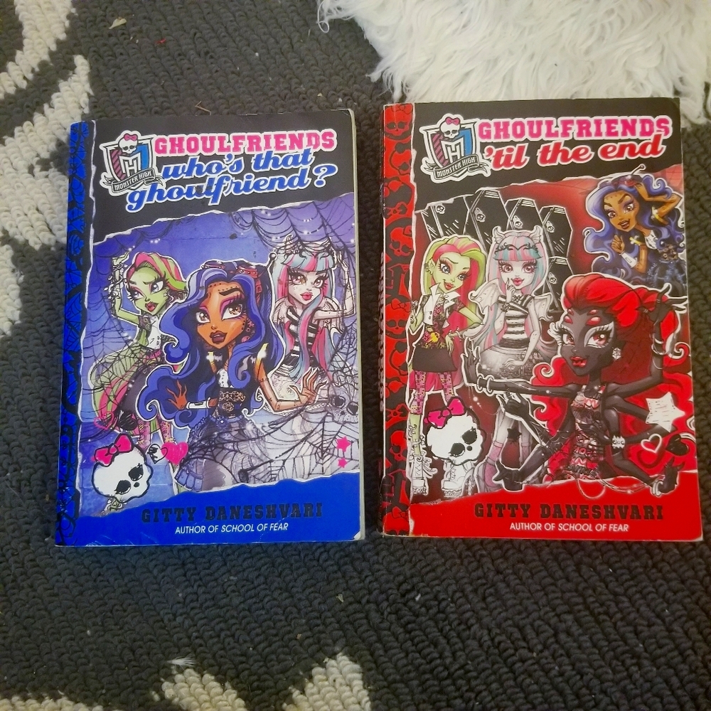 2 Monster High soft cover books